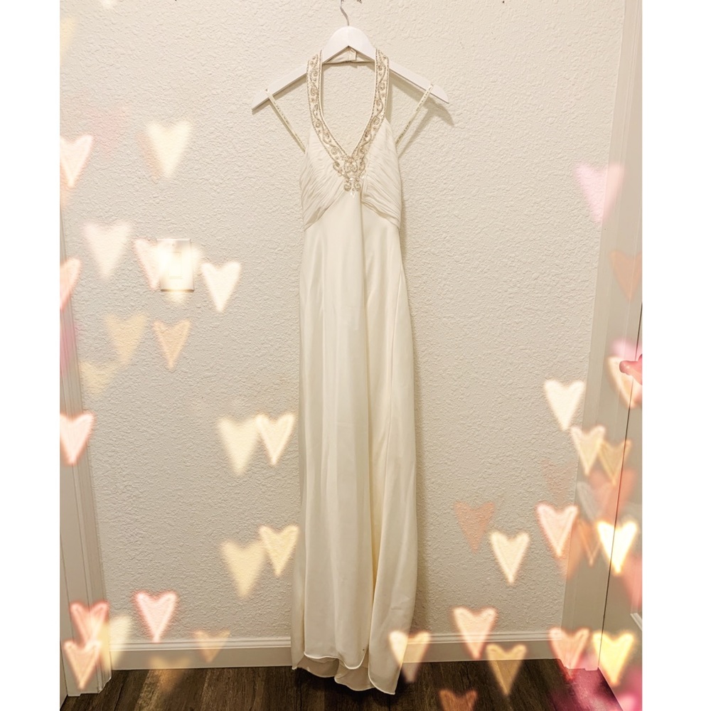 Galina Embellished Halter Wedding Gown